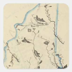 Maine 11 square sticker