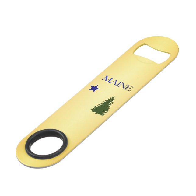 Maine 1901 flag bar key (Back Angled)