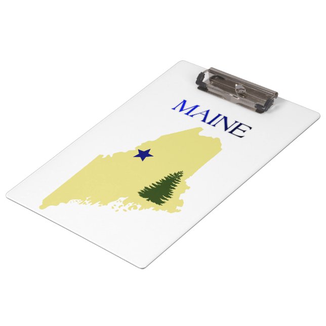 Maine 1901 flag clipboard (Angled)
