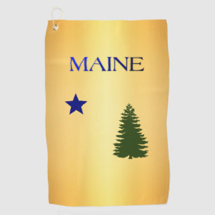 Maine (1901) flag golf towel