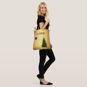 Maine (1901) flag tote bag