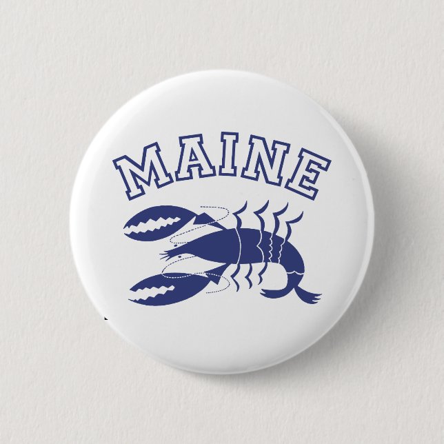 Maine 2 Inch Round Button (Front)
