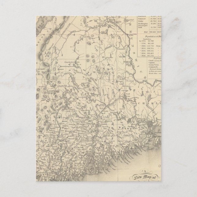 Maine 4 postcard (Front)