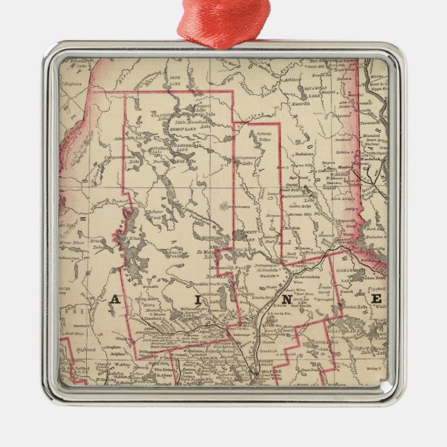 Maine 6 metal ornament (Front)