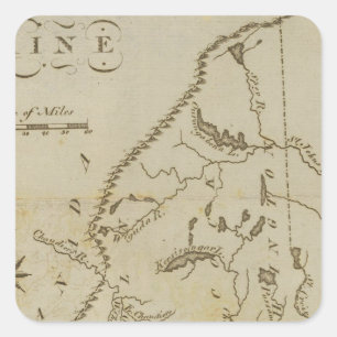 Maine 9 square sticker