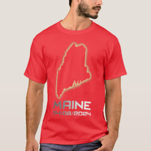Maine America Astronomy otal Solar Eclipse 2024 Co T-Shirt
