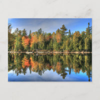 Maine Autumn Fall Foliage Lake Reflections