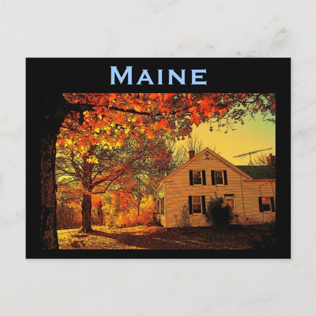 Maine Autumn Postcard (Front)