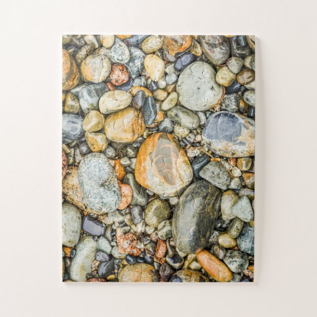 Maine Beach Rocks & Pebbles Oversized Jigsaw Puzzle (Vertical)