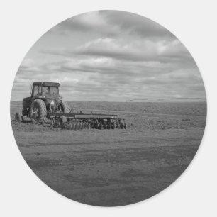 Maine_Black+White_157 Classic Round Sticker