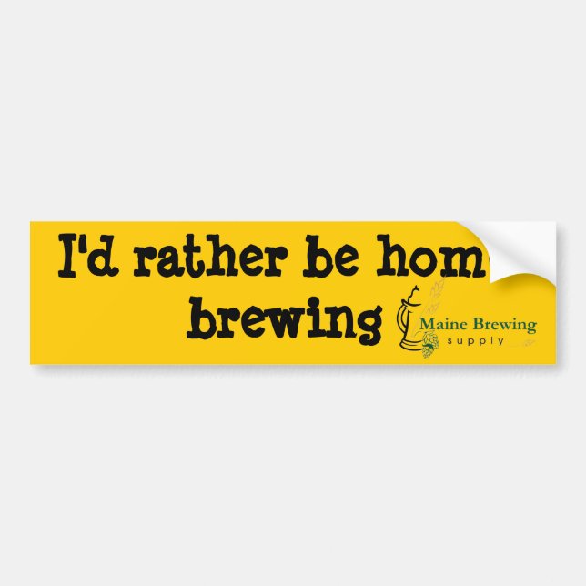 Maine Brewing Supply bumper sticker #1 (Front)