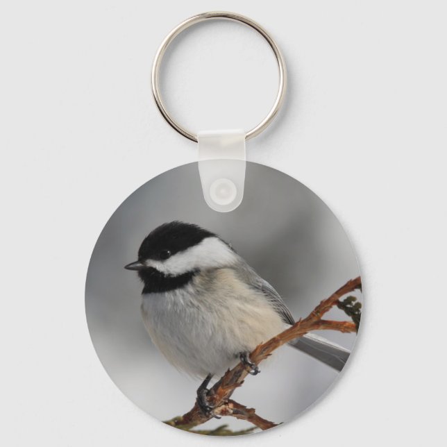Maine Chickadee Keychain (Front)