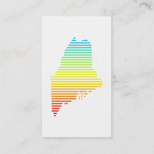 maine chill fade business card (Front)