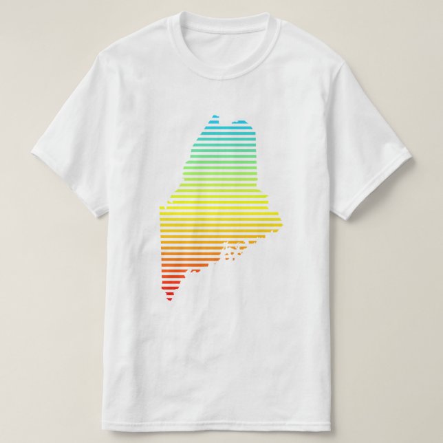 maine chill fade T-Shirt (Design Front)