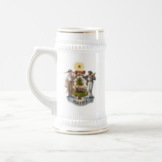 Maine Coat of Arms Beer Stein
