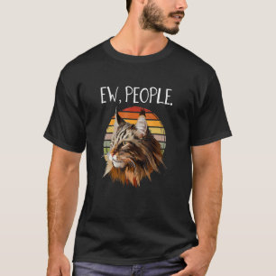Maine Coon Ca Womens Ew People Meowy Cat T-Shirt