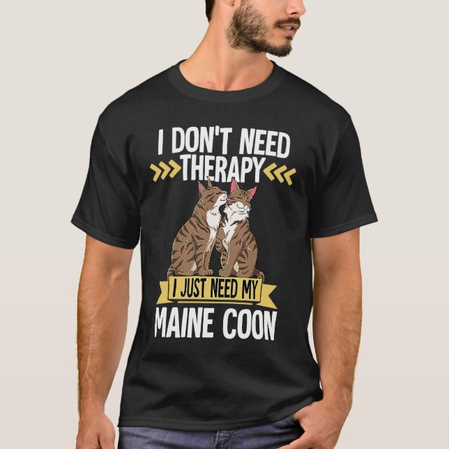 Maine Coon Cat  5 T-Shirt (Front)