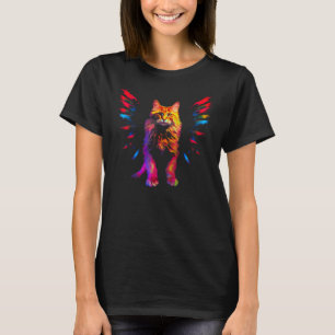Maine Coon Cat Angel Wings T-Shirt