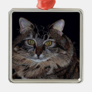 Maine Coon Cat Art Ornement