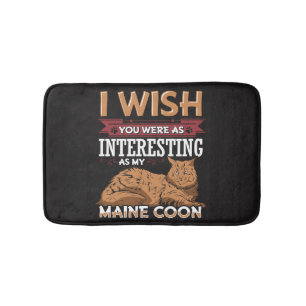 Maine Coon Cat Bath Mat