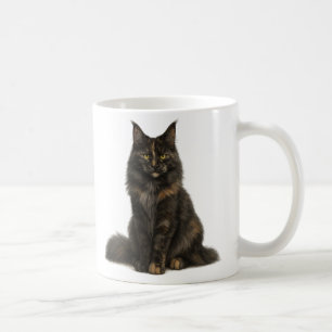 Maine Coon cat Black Smoke Tortie Mug
