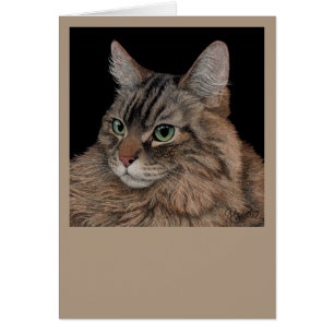 Maine Coon Cat Card
