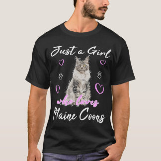 Maine Coon Cat Cats kitten Maine Coon cat motif T-Shirt