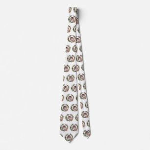 Maine Coon Cat Christmas Wreath Festive Kitten Tie