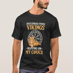 Maine Coon Cat Descended From Vikings T-Shirt