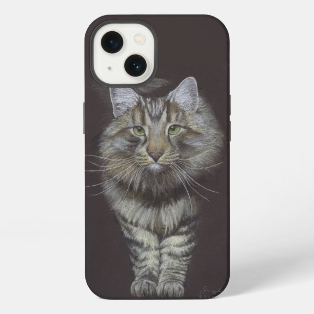 Maine Coon Cat iPhone Case (Back)