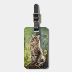 Maine Coon cat Luggage Tag