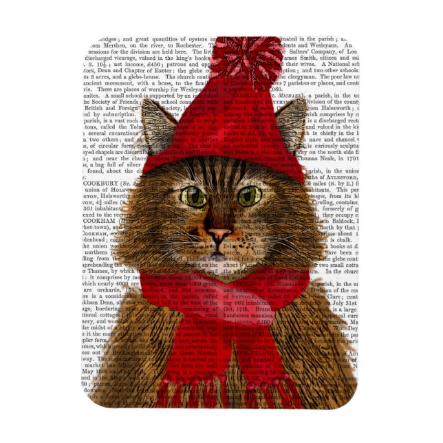 Maine Coon Cat Magnet (Vertical)