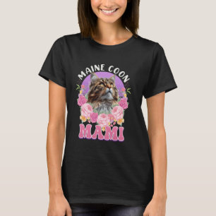Maine Coon Cat Mom MAINE COON MOMMY MAIN COON MOTH T-Shirt