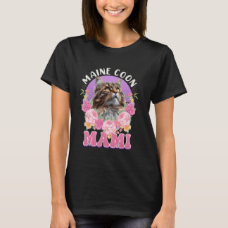 Maine Coon Cat Mom MAINE COON MOMMY MAIN COON MOTH T-Shirt