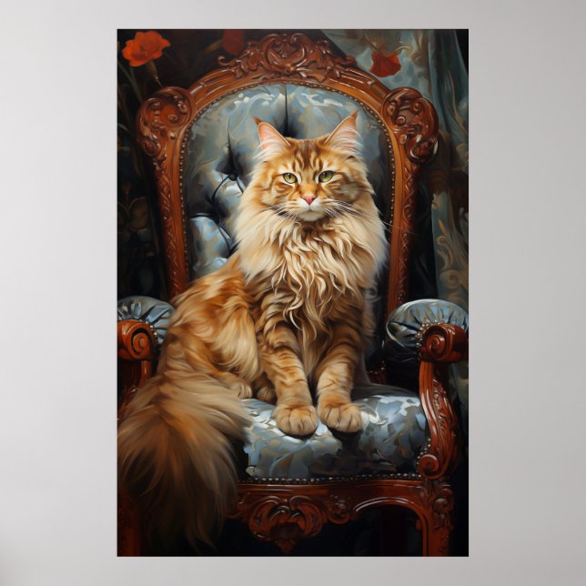 Maine Coon cat Poster (Front)