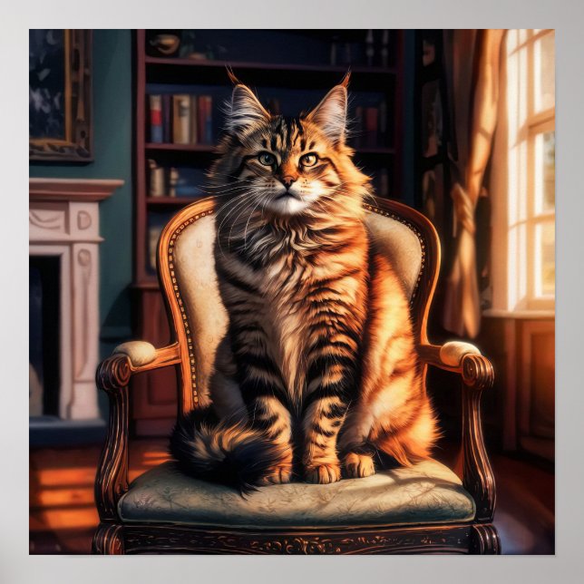 Maine Coon Cat  Poster (Front)