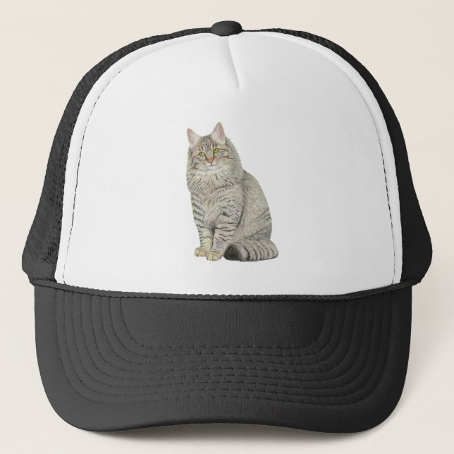 Maine Coon Cat Trucker Hat (Front)