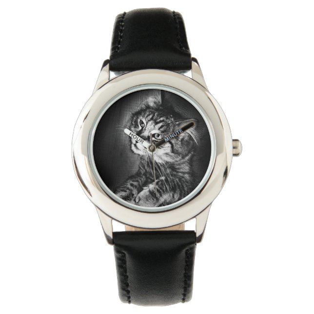 Maine Coon Cat Watch (kid's) (Front)