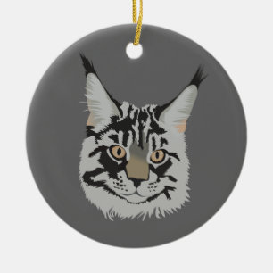 Maine Coon Ceramic Ornament