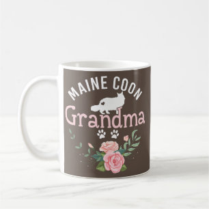 Maine Coon Grandma Lover Gifts For Women Cat Coffee Mug
