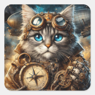 Maine Coon in Space Sticker