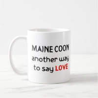 maine coon love coffee mug