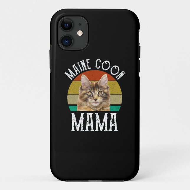 Maine Coon Mama Case-Mate iPhone Case (Back)