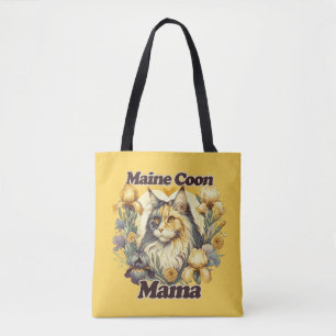 Maine Coon Mama Dilute Calico Mainecoon cats Tote Bag