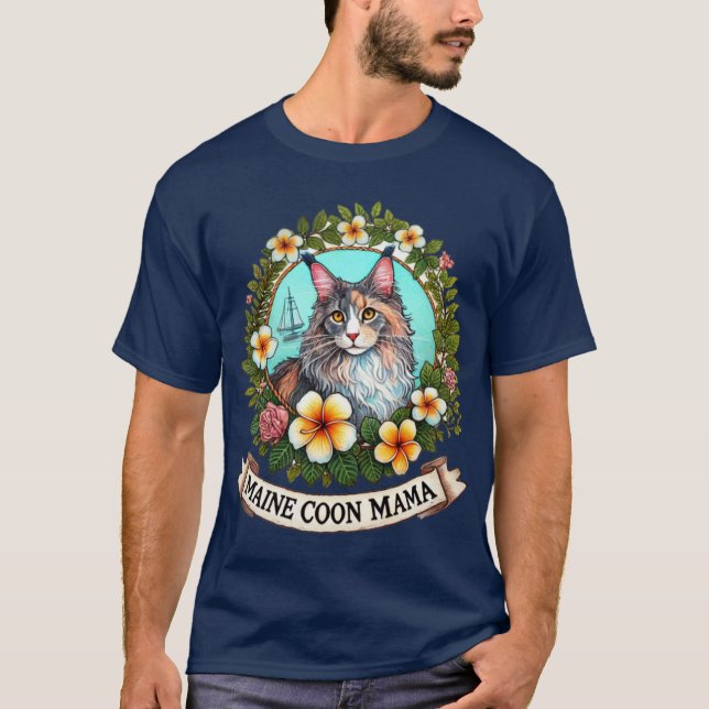 Maine Coon Mama T-Shirt (Front)