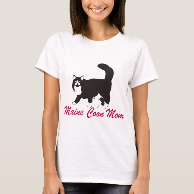 Maine Coon Mom T-Shirt (Front)