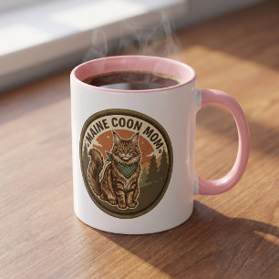 Maine Coon Mug Cat Mom Gift For Her Coffee Cup