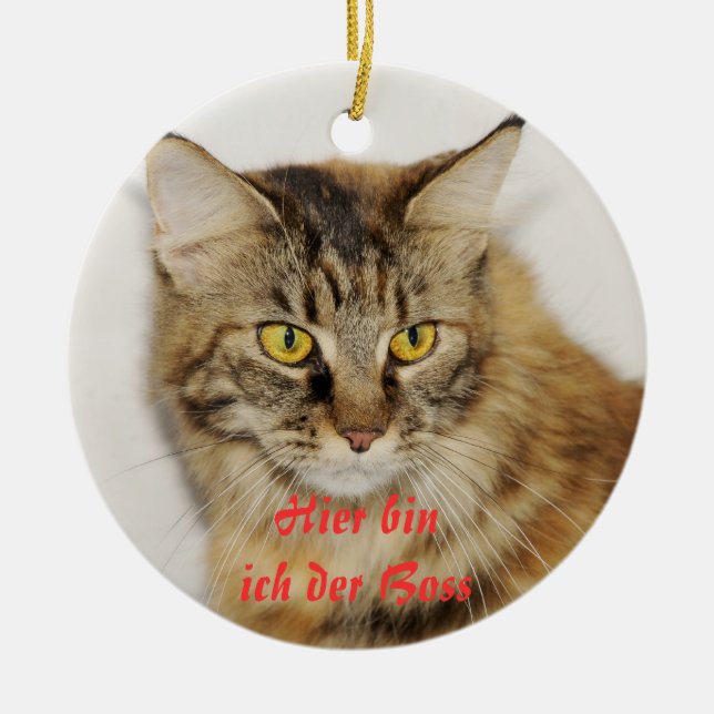 Maine Coon Ornament (Front)
