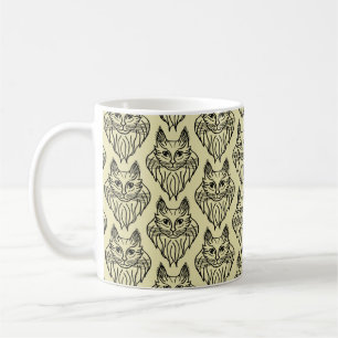 Maine Coon Patterned Mug
