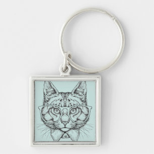 Maine Coon Portrait Keychain